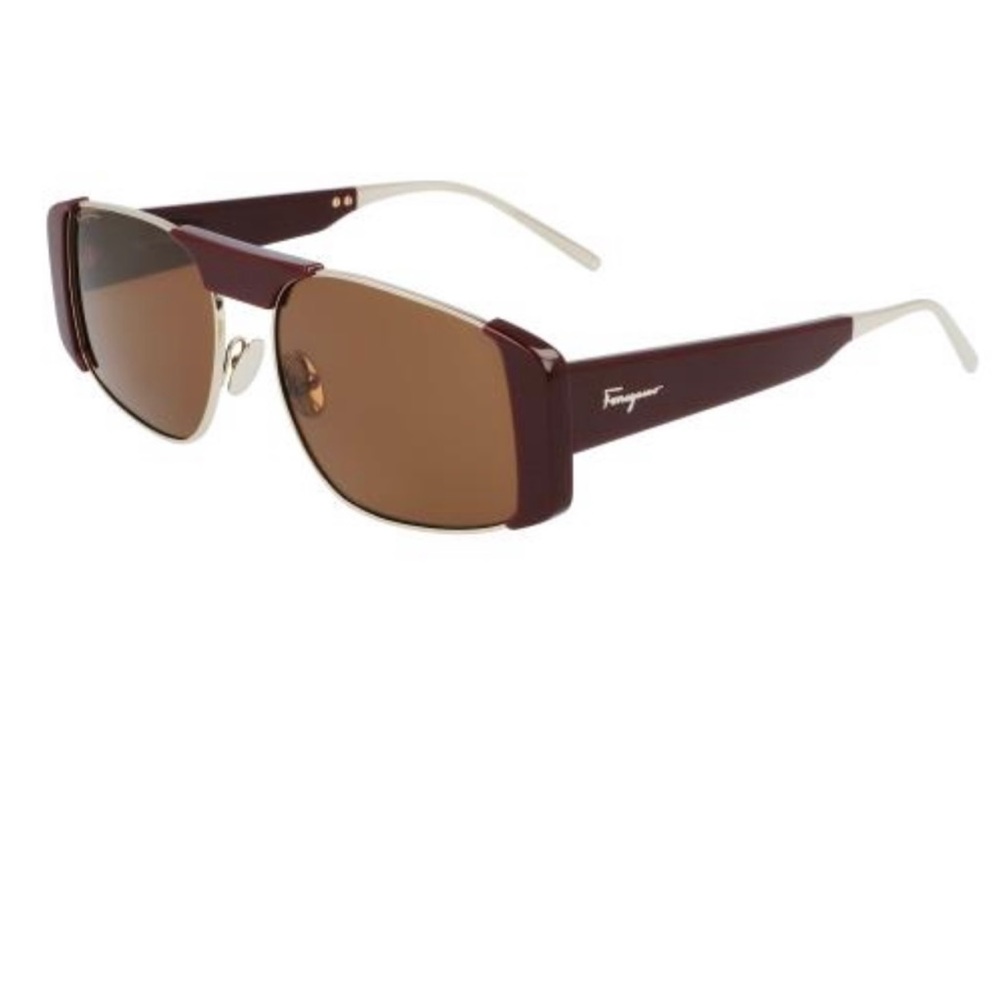 NEW AUTHENTIC SALVATORE FERRAGAMO
Brown Gradient Rectangular Ladies Sunglasses